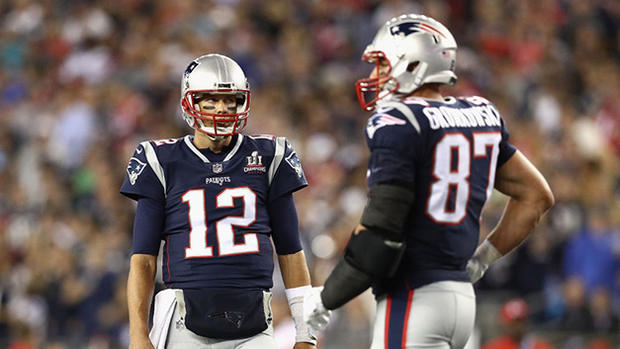 Tom Brady, Rob Gronkowski - Kansas City Chiefs v New England Patriots 