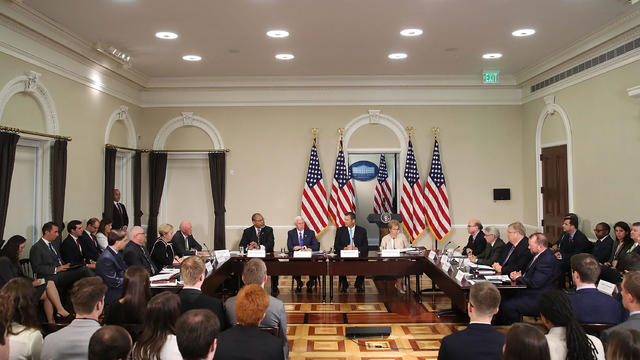 Presidential Advisory Commission On Election Integrity Holds First Meeting At The White House 