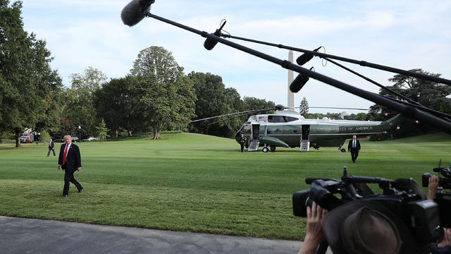 President Trump Arrives Back To The White House From Missouri 