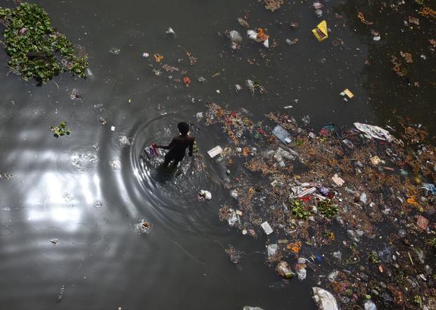 INDIA-ENVIRONMENT-POLLUTION-WATER 