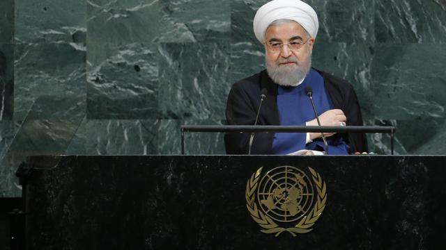 Iranian President Rouhani concludes his address at the 72nd United Nations General Assembly at U.N. headquarters in New York 