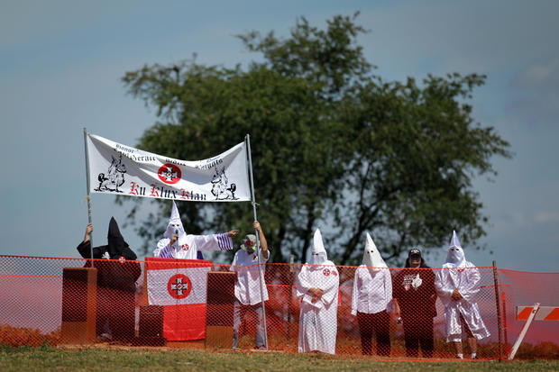 KKK Hold Rally at Civil War Battlefield Of Antietam 
