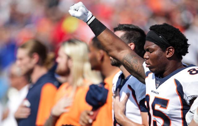 Virgil Green, whose father served in military, opens up about anthem  protests