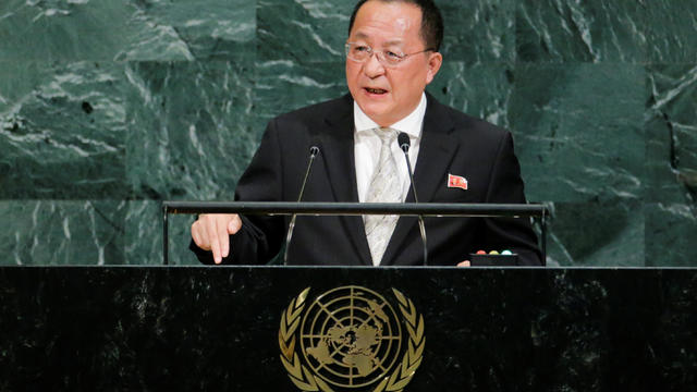 North Korean Foreign Minister Ri Yong Ho at UN 