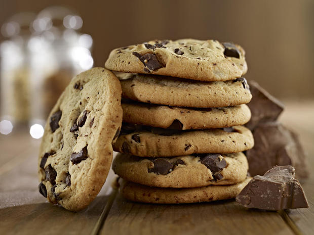Stack of Chocolate Chip Cookies 