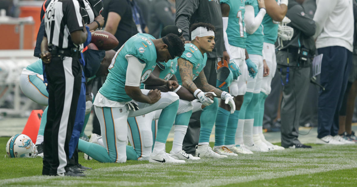 Some NFL players kneel Sunday during national anthem CBS News