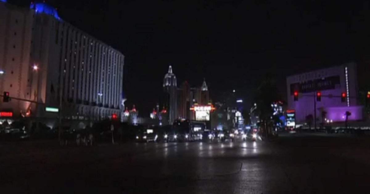 Many Las Vegas Strip lights dimmed exactly a week since the shooting