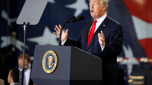 U.S. President Donald Trump speaks about tax reform in Harrisburg, Pennsylvania 