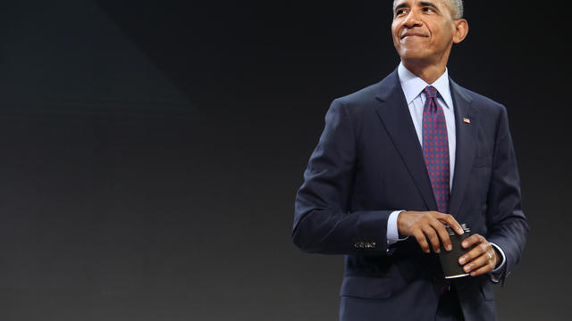 Former President Obama Speaks At The Gates Foundation Inaugural Goalkeepers Event 