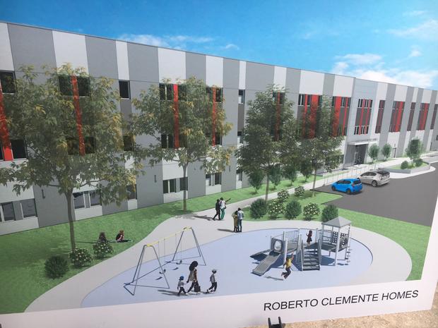 Roberto Clemente Middle School Building render new building 