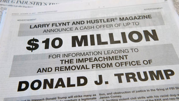 Donald Trump Impeach - Larry Flynt Hustler Magazine 