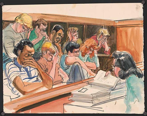 The art of courtroom illustrators