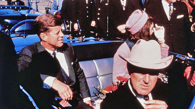 John F. Kennedy and Jackie with John Connally in Convertible on Ride into Dallas 