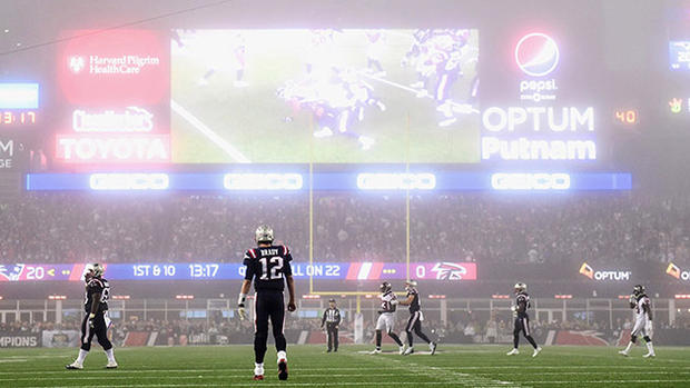 Tom Brady, Gillette Stadium Fog - Atlanta Falcons v New England Patriots 