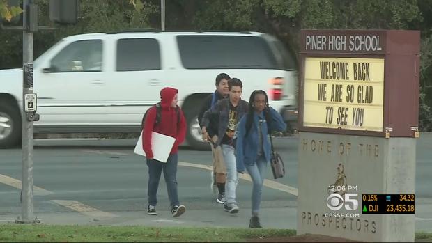 Students return to Piner High in Santa Rosa 