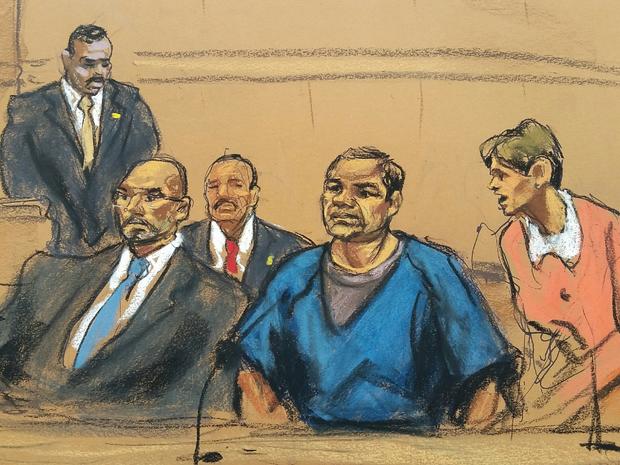 El Chapo in court 