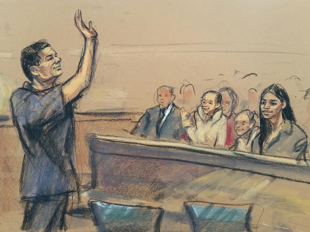 El Chapo in court 