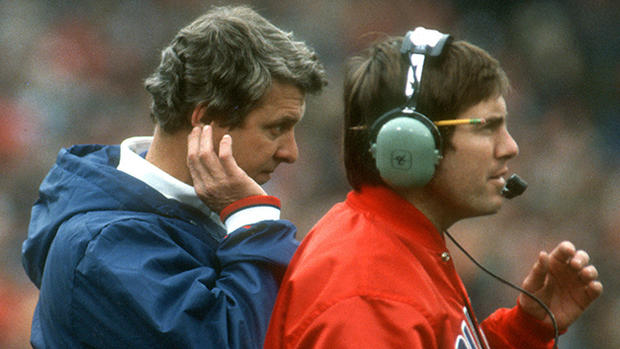 Bill Belichick and Bill Parcells - 1984 NFC Divisional Playoff Game - New York Giants vs San Francisco 49ers - December 29, 1984 
