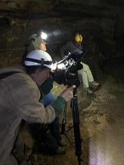 Behind the scenes: Filming bats - CBS News