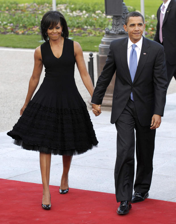 US President Barack Obama and his wife M 