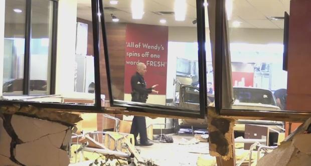 Driver Careens Into Panorama City Wendy's After Being Shot 