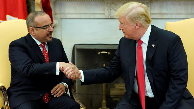 Trump meets with the Crown Prince of Bahrain in Washington 