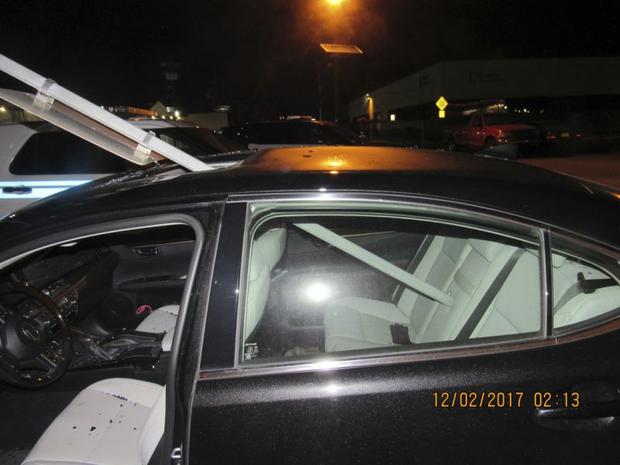 Car With Sign Through Roof, Driver Arrested For DWI 