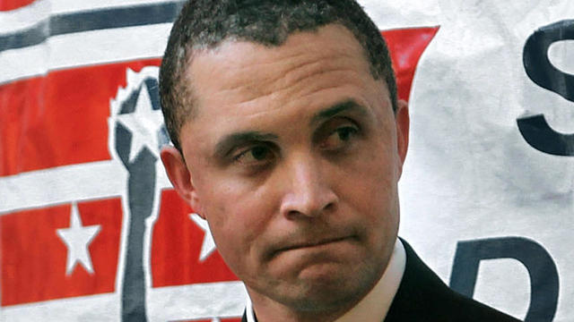 Then-possible New York Senate candidate Harold Ford Jr. stands on stage at the Stonewall Democratic Club Feb. 24, 2010, in New York City. 