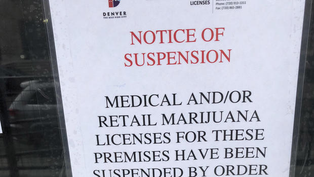 sweet leaf marijuana licenses suspended 