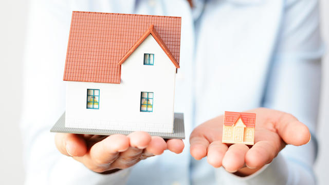 Buying a small or a big house considering prices  difference 