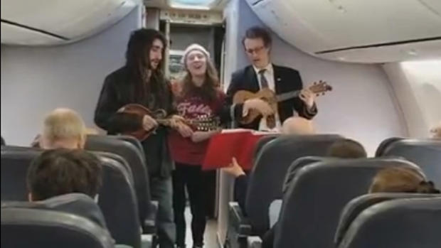 united flight attendants sing 