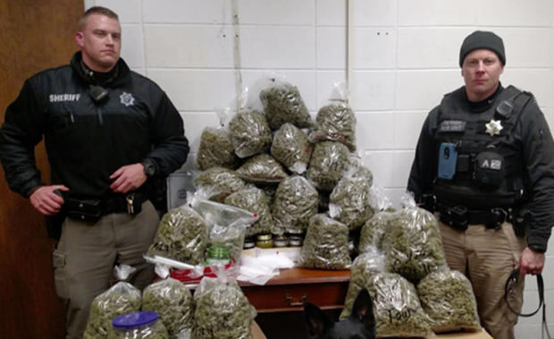 Authorities find 60 pounds of pot in elderly couple's truck 