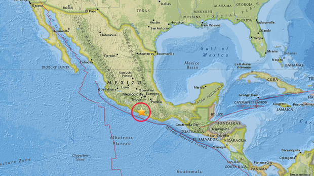 Mag. 4.7 Quake Strikes Southern Mexico Dec. 25, 2017 