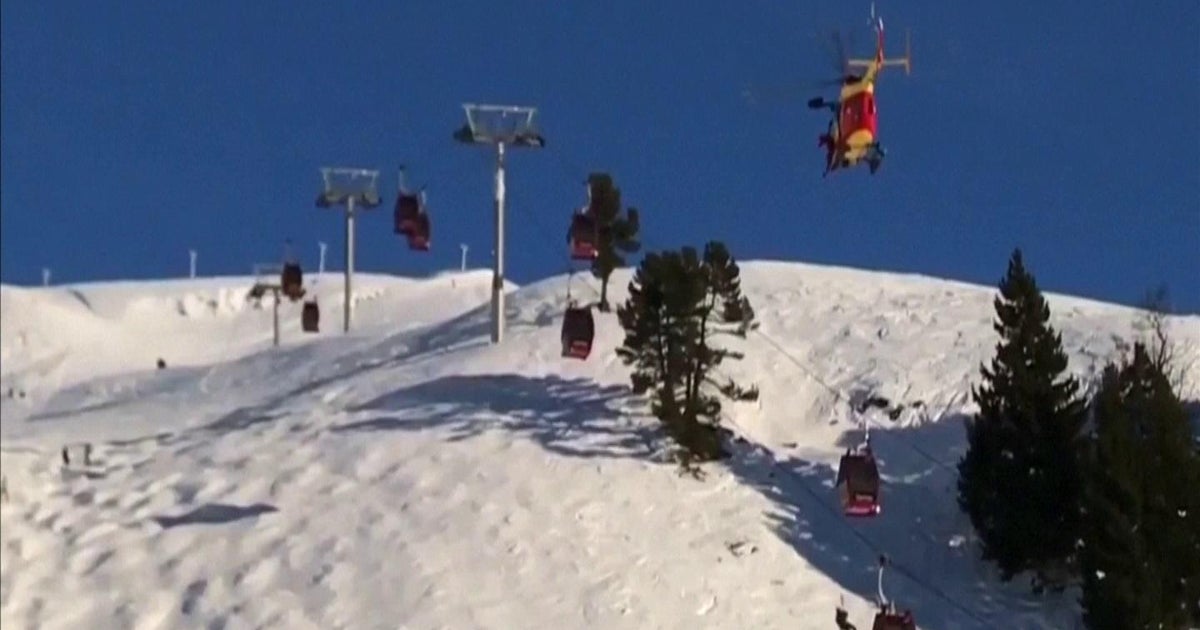 Chamrousse resort 200 skiers stuck in chair lifts at French Alps CBS