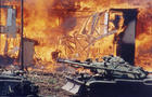 Fire at Waco, Texas Branch Davidian cult compound 