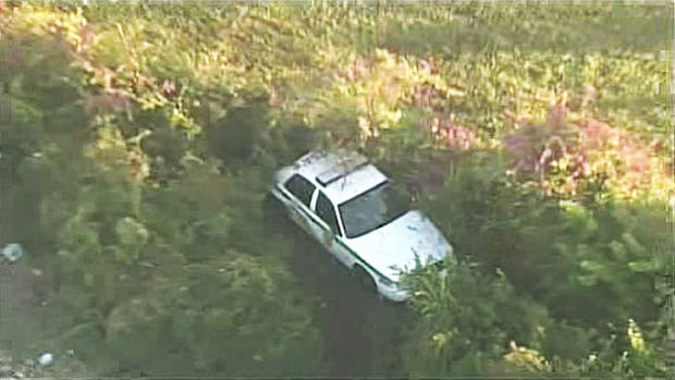 Miami Police Car Crash 