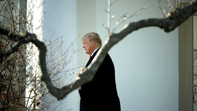 President Trump Departs The White House En Route To Visit Walter Reed Hospital 