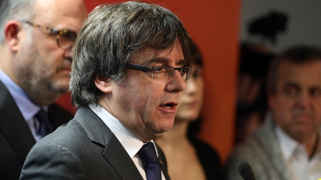 Puigdemont Reacts To Catalan Election Result 