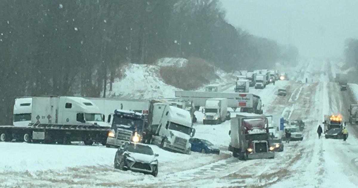 Winter storm slams Tennessee, Kentucky CBS News