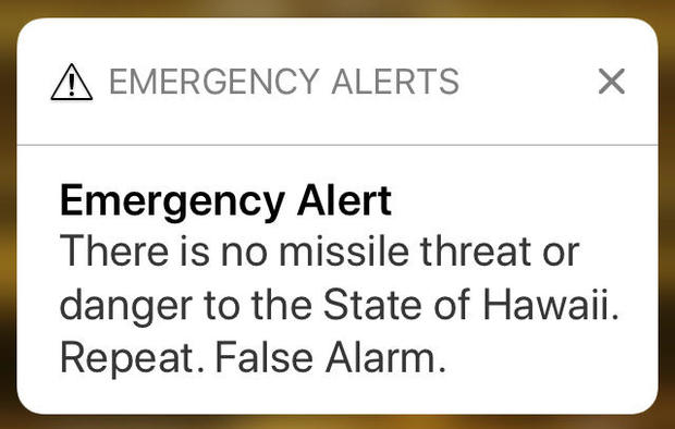Hawaii Mistaken Missile Alert 