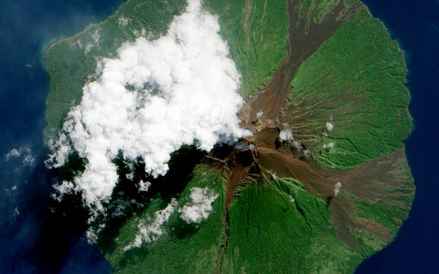 Manam Volcano in Papua New Guinea 
