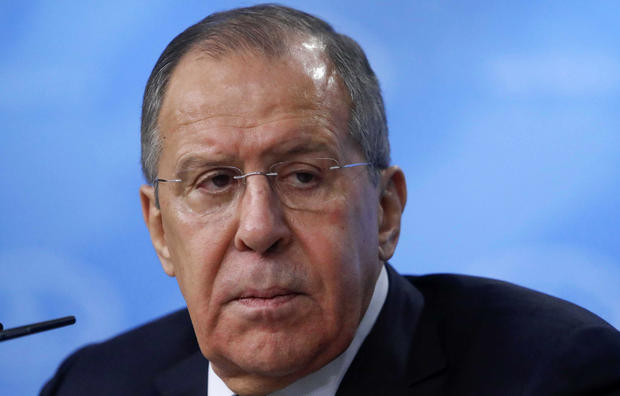 Russian Foreign Minister Sergei Lavrov attends his annual news conference in Moscow, Russia, Jan. 15, 2018. 