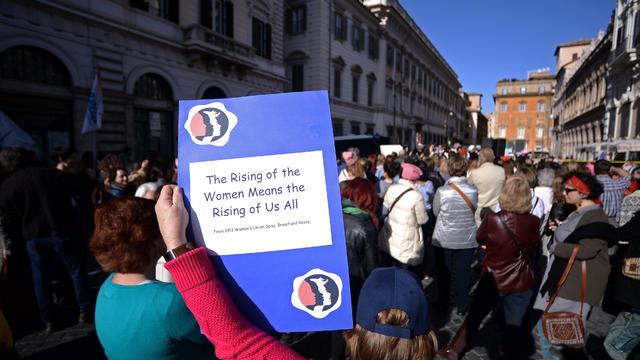 ITALY-US-WOMEN-MARCH-ROME 