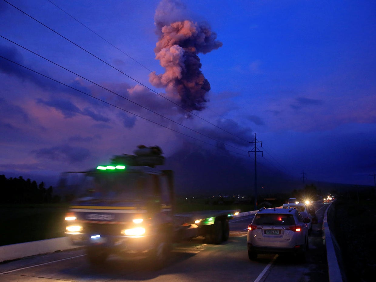 Volcanic eruption in the Philippines