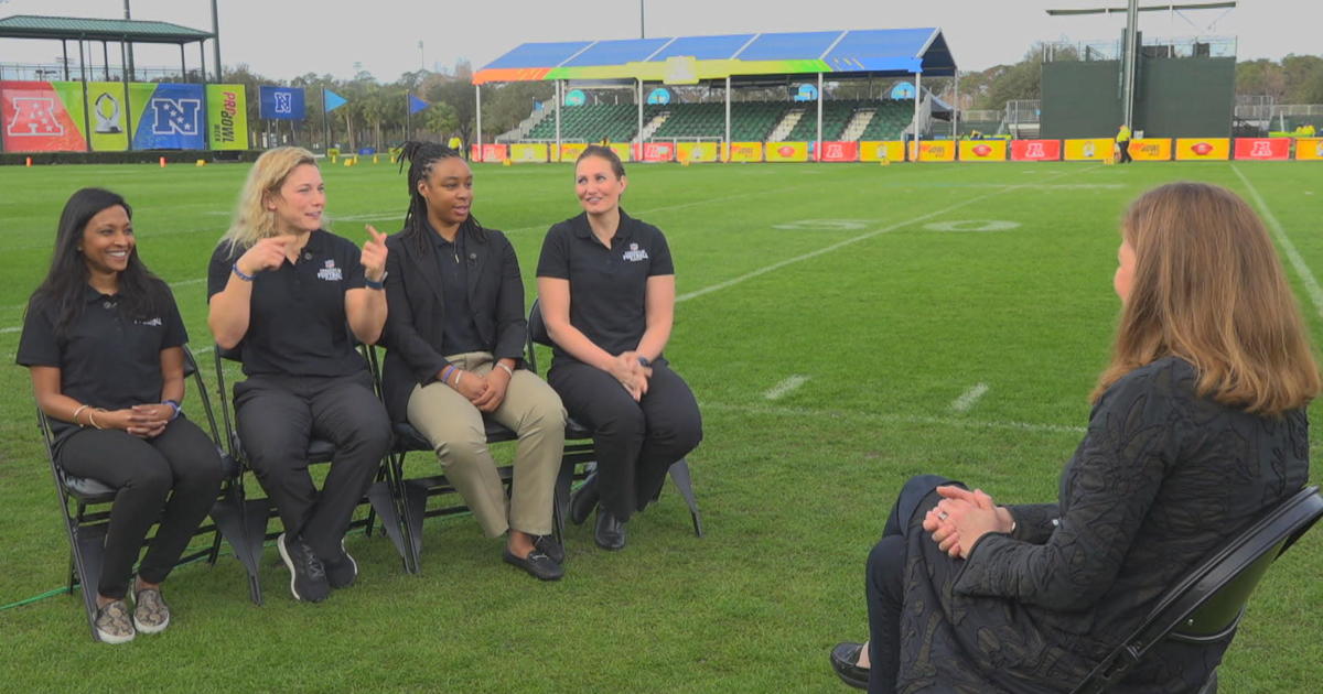 Women fighting for NFL careers in a league dominated by men - CBS News