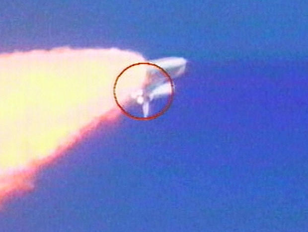 Object Falls From Shuttle On Launch 