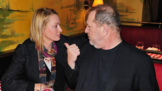 Uma Thurman with Harvey Weinstein 