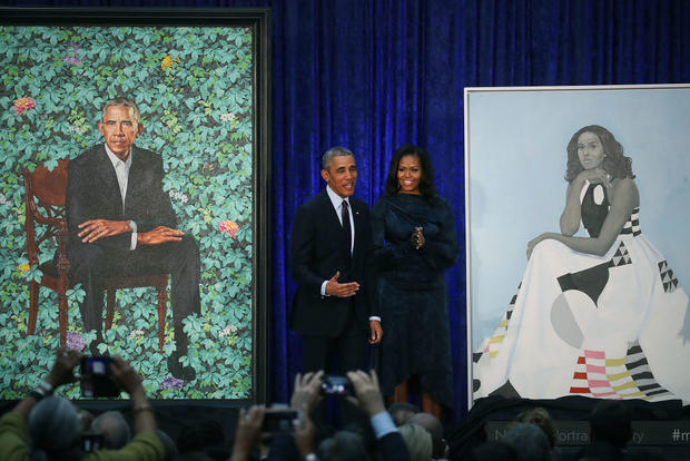Barack And Michelle Obama Attend Portrait Unveiling At Nat'l Portrait Gallery 