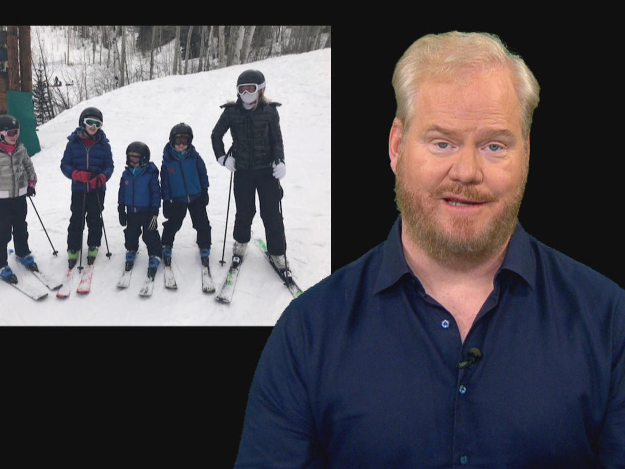 Jim Gaffigan Skiing is insane CBS News