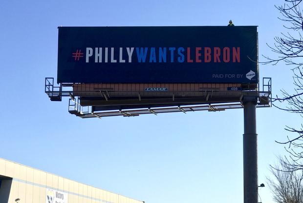 LeBron Come To Philly Billboard 